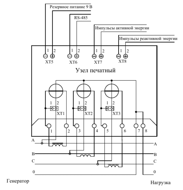 Схема подключения электросчетчика однофазного энергомера се 101